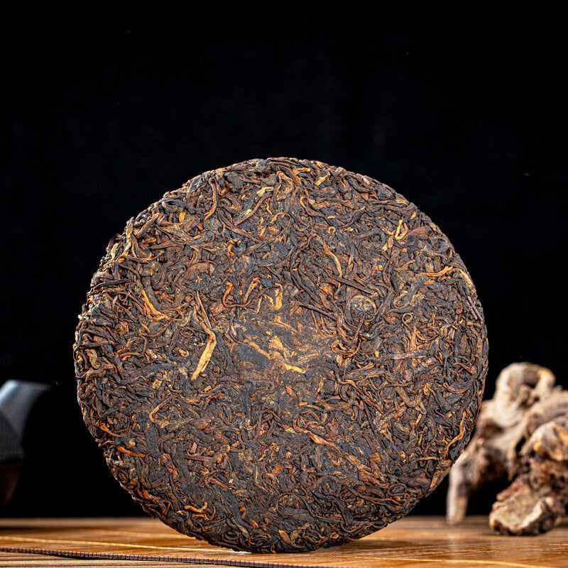 357g Aged Ancient Tree Pu'er Tea Ripe Tea Mengku Iceland Palace Qizi Cake Tea Secondary image