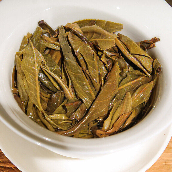 HelloYoung 357g Puerh Raw Tea Cake Pu-erh Raw Tea Cake Yunnan Pu-erh Tea Cake 布朗山老曼峨古树茶