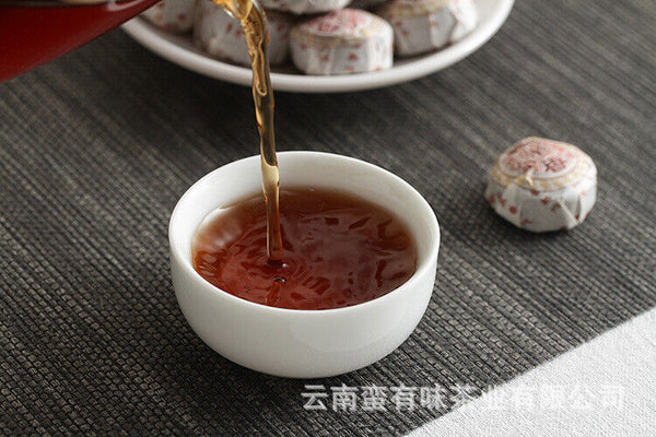 HelloYoung Yunnan Pu'er Tea 500g Glutinous Rice Fragrance Ripe Tuo(White Cotton) Pu'er