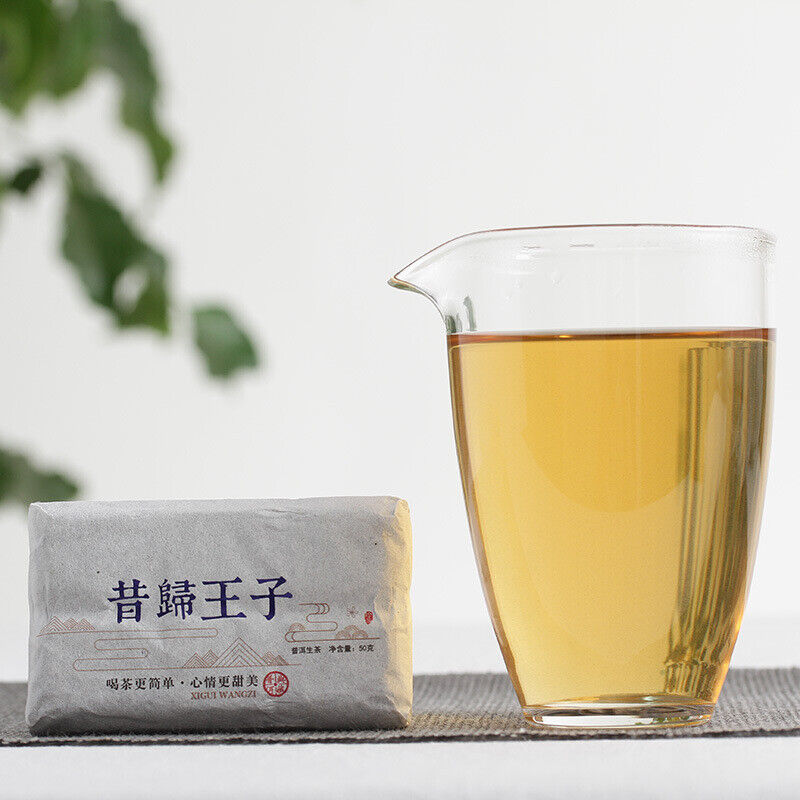 Yunnan Puerh Tea 50g Xigui Prince , Puerh Raw Tea Brick Aged Puerh Secondary image