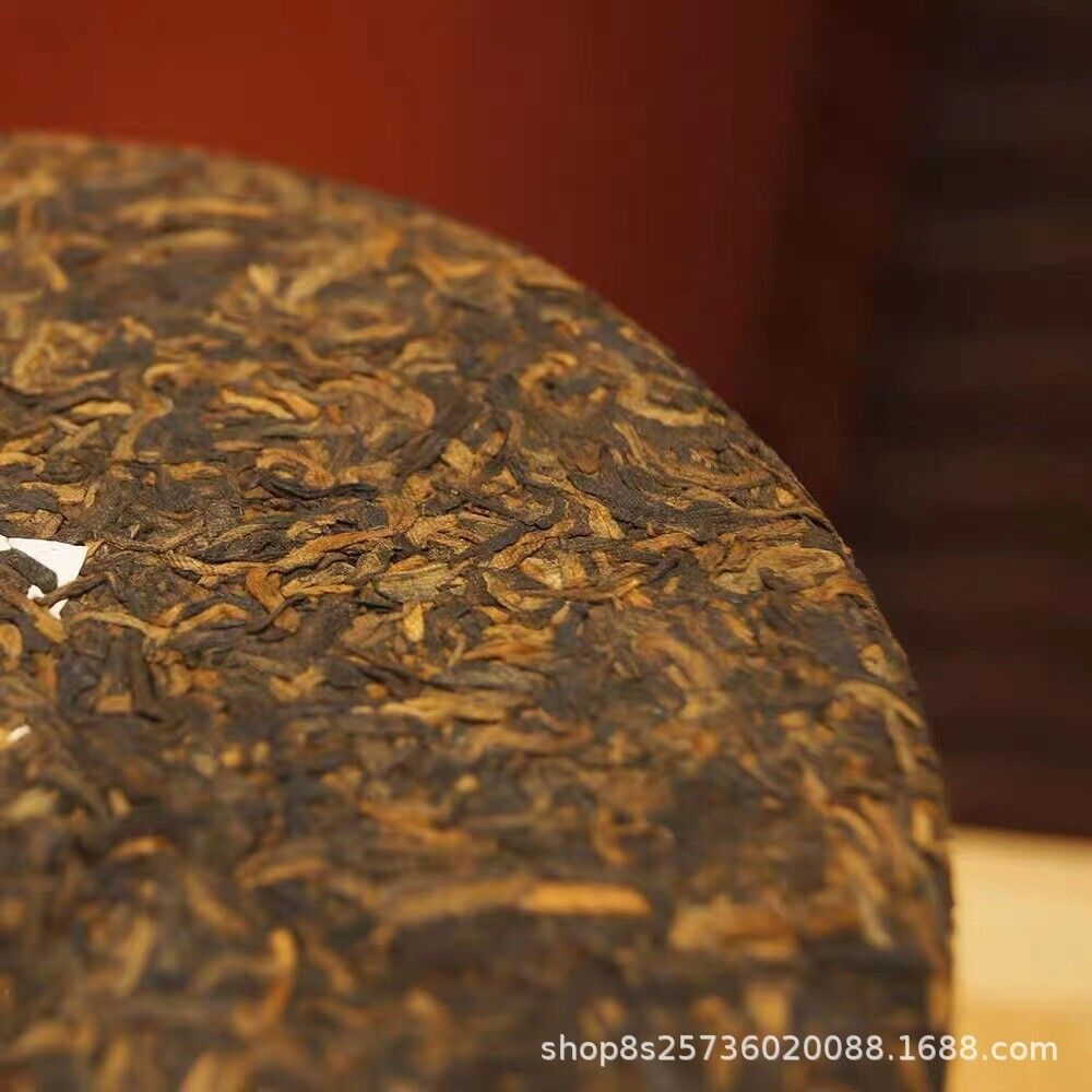 HelloYoung Puerh Tea Palace Golden Buds Famous Mountain Puerh Tea Ripe Tea Cake Tea 357g