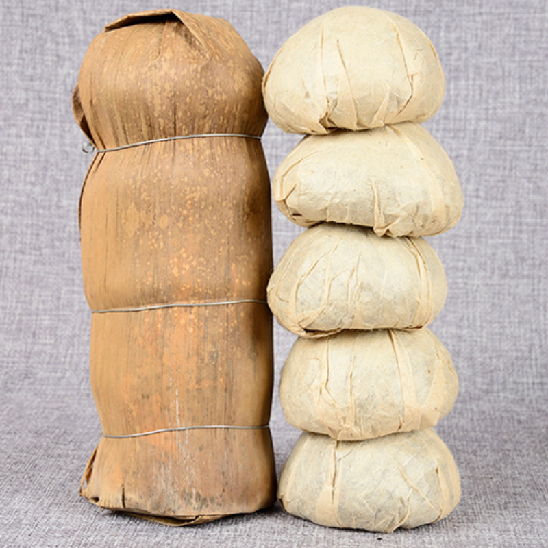 100*5 Yunnan Pu'er Tea Bamboo Shoot Shell Pu'er Tea Tuo Organic Green Tea