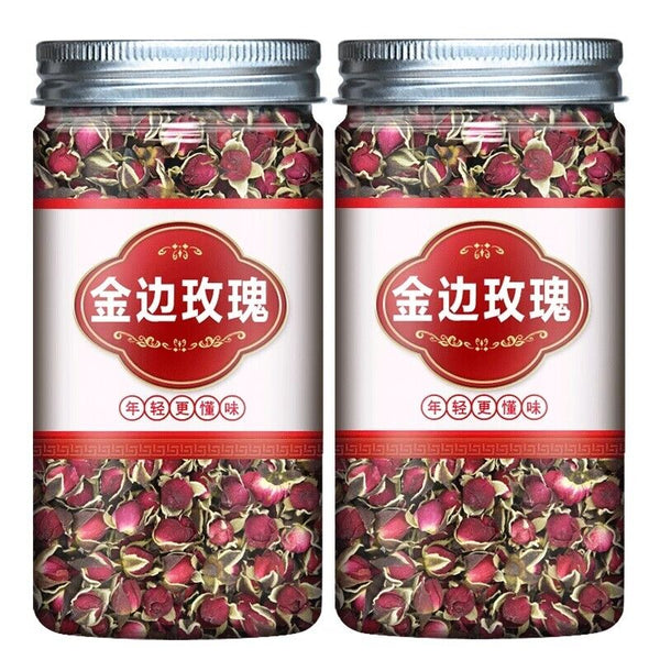 Yunnan Jin Bian Golden Edge Rose Buds Herbal Tea Tin 50/100g