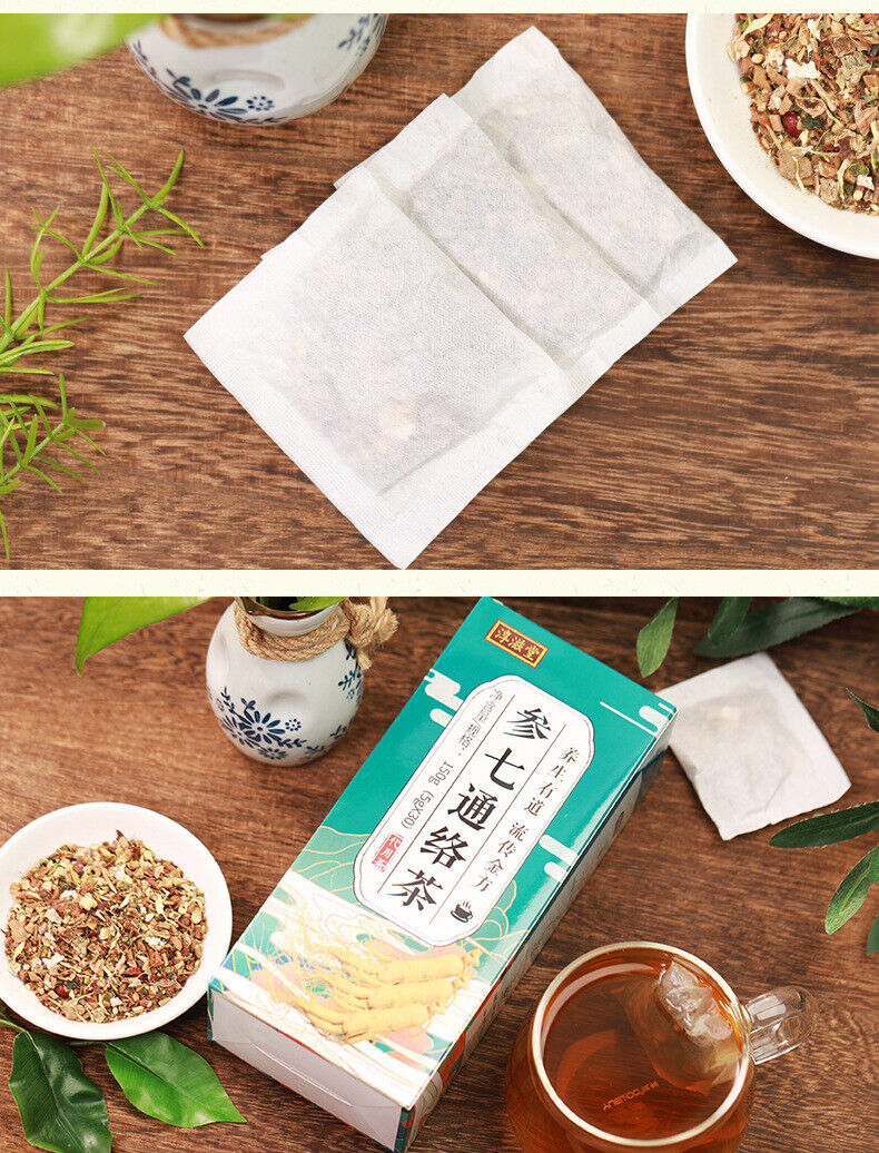 Ginseng Seven Tongluo Tea Vascular Tea Ginkgo Biloba Tea Health Tea Bag Tea 150g