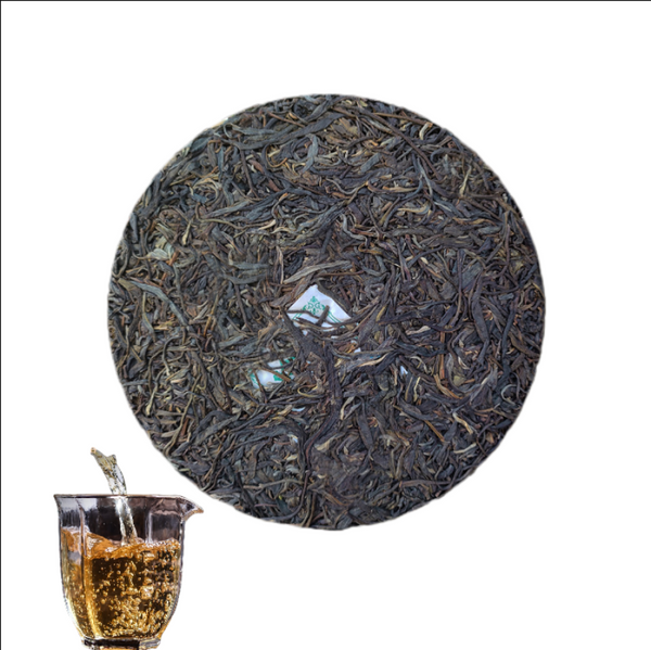 HelloYoung Mengla-Yiwu Tea Rare Jiao Mu Character End Soft Pu'er Raw Tea 357g/12.59oz