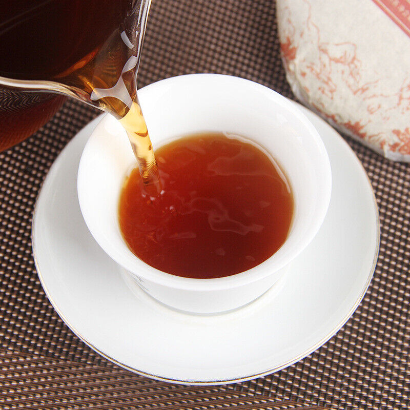 HelloYoung 100g Pu'er tea cake Brown Mountain seven cakes round tea ripening small cake tea