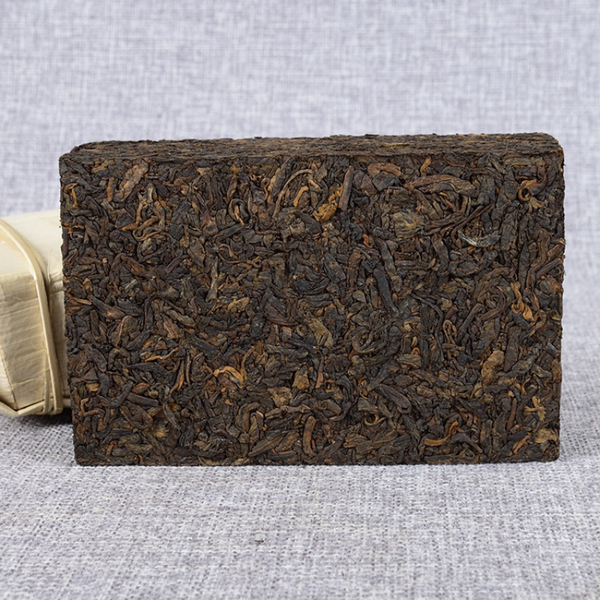 250g Premium Ripe Brick Yunnan Pu'er Tea Bamboo Shoot Shell Packing Health Care