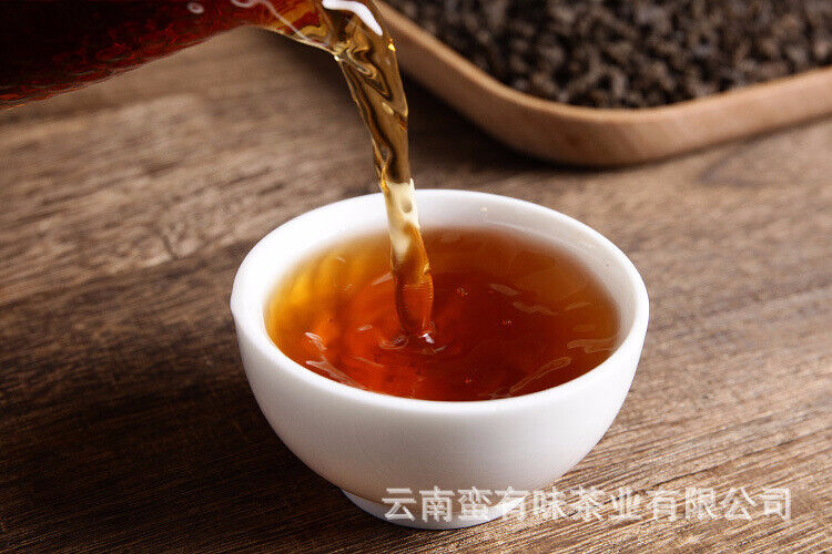 HelloYoung 500g Yunnan Pu'er Tea Menghai Nuoxiang Ripe Tea Fossil Crushed Silver (No. C3)