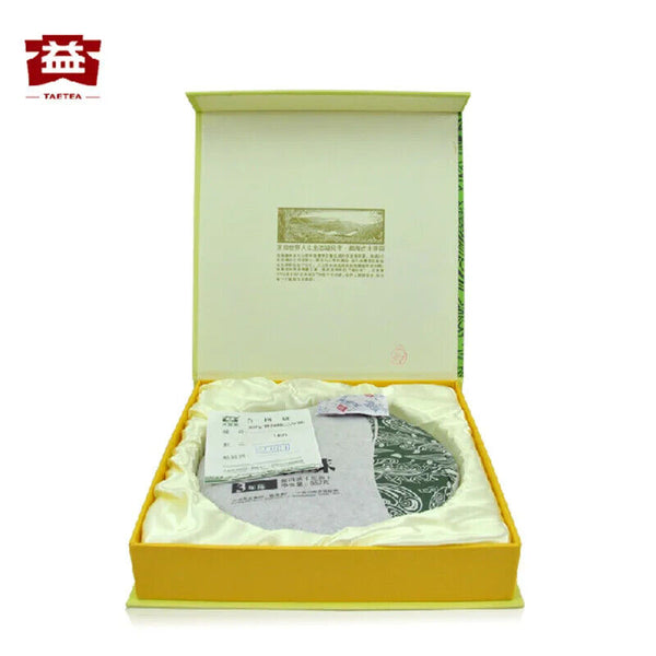 357g Famous Puer Tea Brand Dayi Unfermented Puer Tea Cake Yunnan Qi Zi Cha Bing