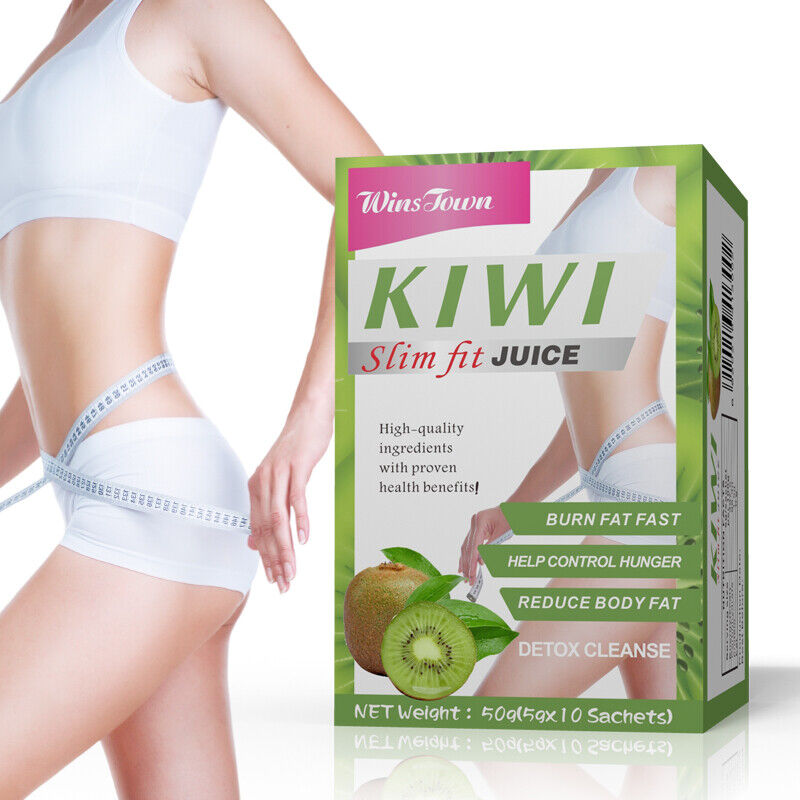 Kiwi Instant Fit Fruit Juice Flat Tummy Weight Loss Beauty Detox Powder 5g*10bag