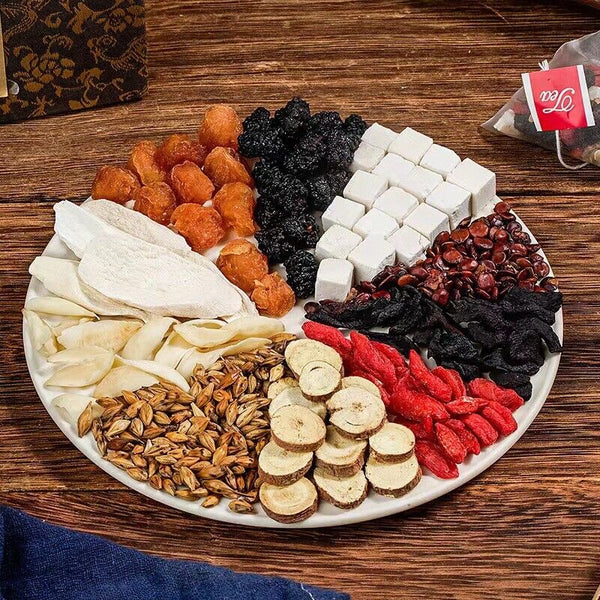 HelloYoung Sour jujube kernels Poria cocos lilies mulberries goji berries yams herbal tea