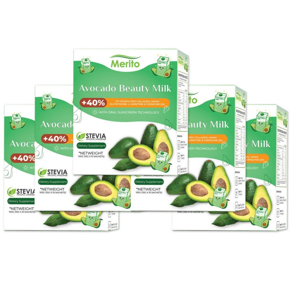 Pure Avocado Milk Green Juice Powder Instant Solid Drink 10g *10 bags