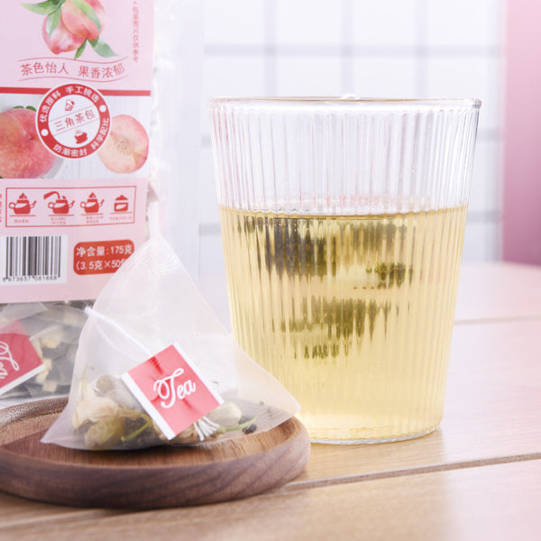 Peach-oolong Tea Triangle Bag Freeze-dried Peach-diced Tea Oolong Tea