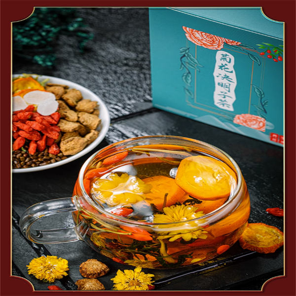 Floral Tea Blend with Chrysanthemum Goji Berry Cassia Seed Honeysuckle -Relaxing