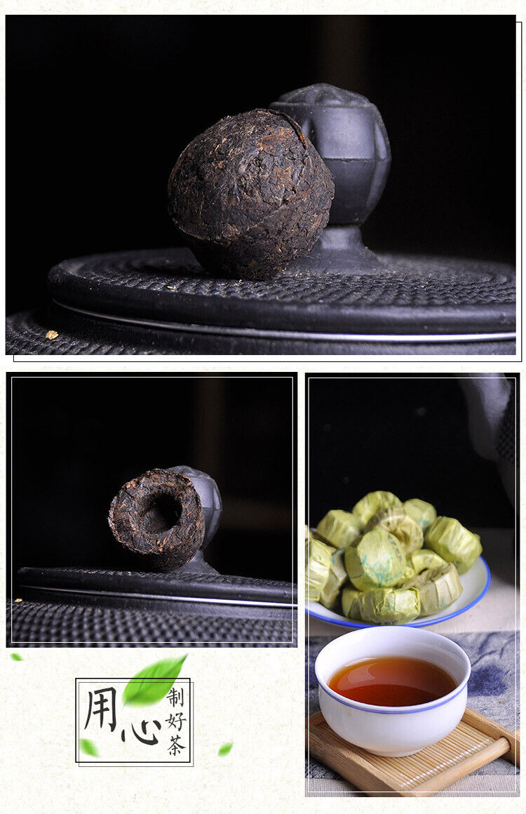 HelloYoung Original Tuo Tea Puerh Ripe Tea Yunnan Original Mini Tuo Tea 500g/1.1lb
