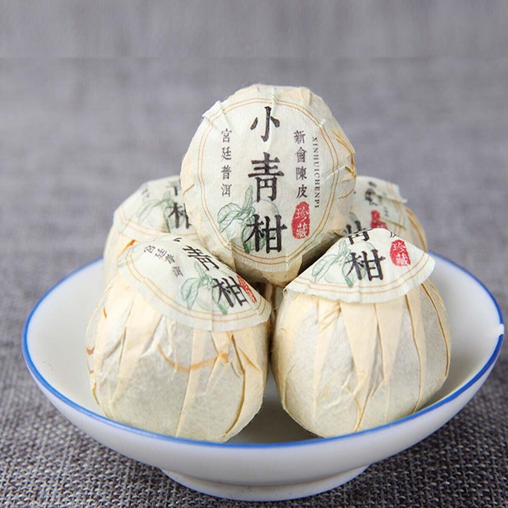 Puerh Tea Orange  Peel Ripe Puerh Tea Small Green Mandarin Shu Cha Barrel  250g