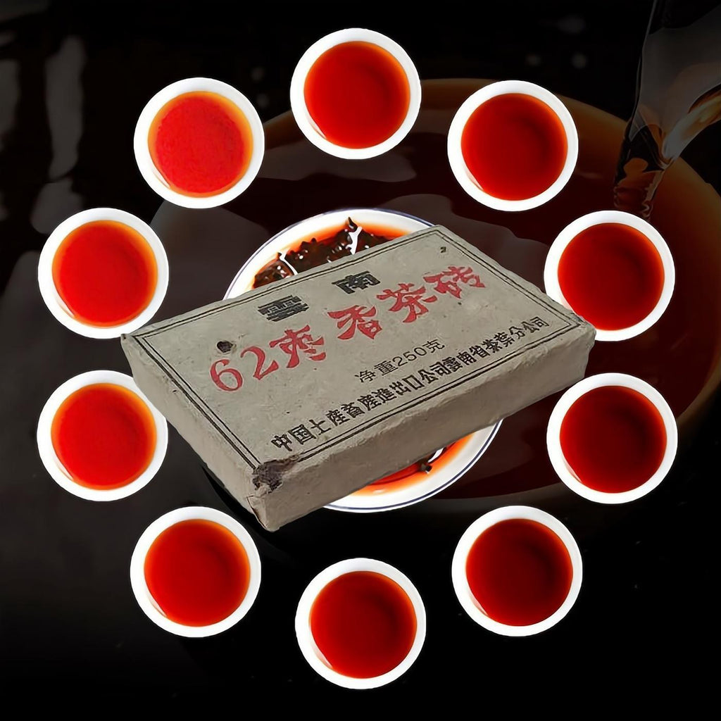 250g Healthy Chinese Black Tea Brick Ripe Pu-erh Tea with Jujube