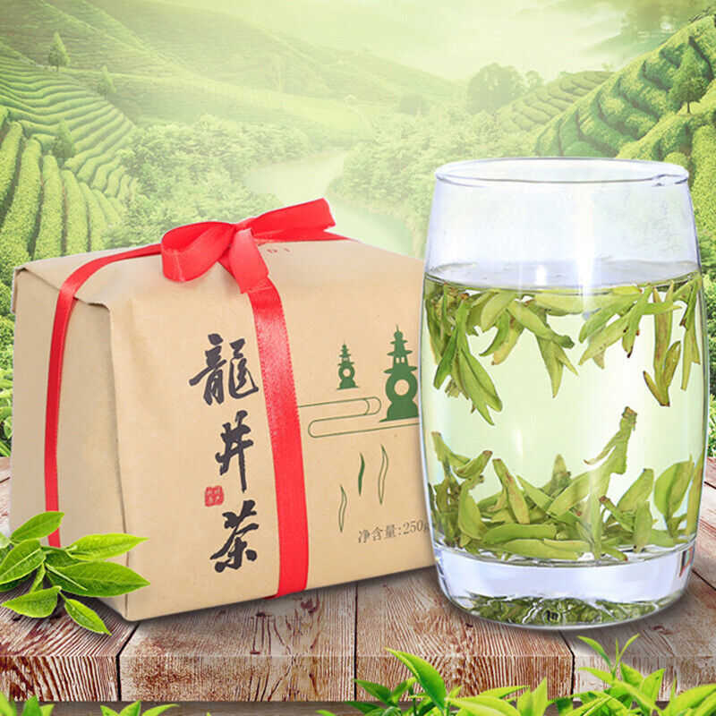 HelloYoung Dragon Well Green Tea Pure Longjing Bulk Green Tea Slimming Tea Health Care 250g