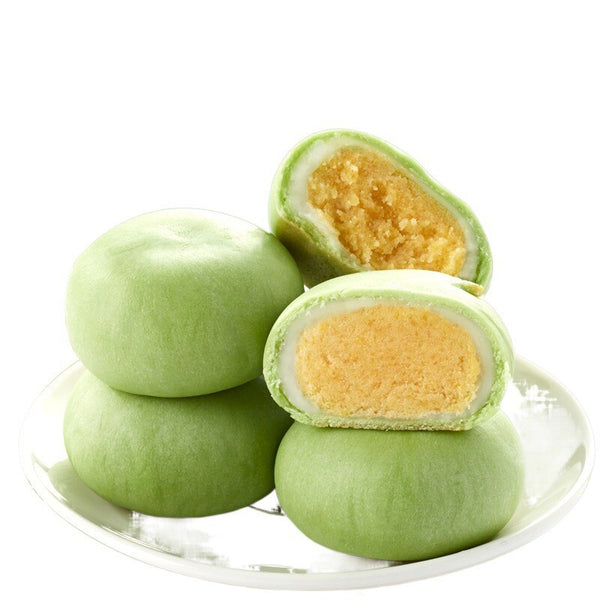 Matcha Green Bean Cake Traditional Pastry Snack Breakfast Treat for All Ages