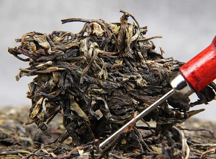 357g Early Spring Raw Puer Tea Qi Zi Bing Cha Unfermented Puer Tea Cake