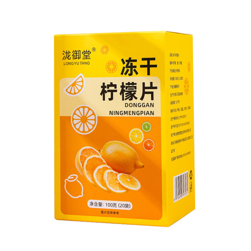 Freeze-Dried Honey Lemon Slices: 20 Sachets Cold Brew Fruit Tea