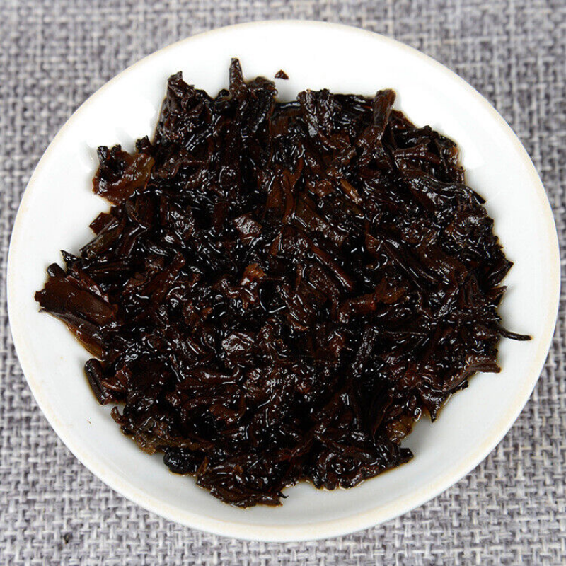 HelloYoung TeaAncient Tree Pu-erh Ripe Cake Health Care 357g Top Black Tea Yunnan Pu-erh Tea