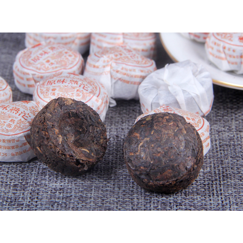500g Mini Small Tuo Original Mellow Tea Yunnan Menghai Pu-erh Tea Ripe Tea Main image