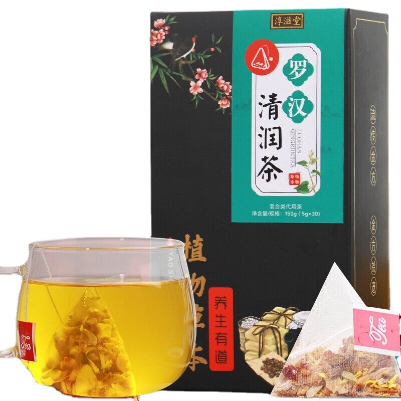 HelloYoung 150G Luo Han Qing Run tea licorice geranium jujube health Qing Run Luo Han Main image