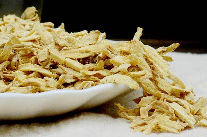 Premium Dried Organic Ginger Root Strips Zingibor Officinale Pure Natural Herb
