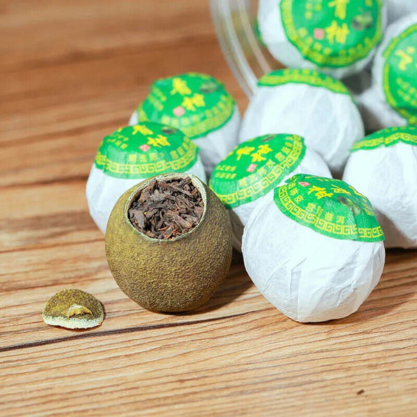 HelloYoung Dried Tangerine Cooked Puer peel ripe puer natural plant tea Xiao Qinggan 250g