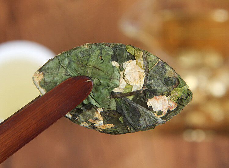 Small Tea Cakes Jasmine White Tea Floral Aroma Jasmine Flower Aged White Tea