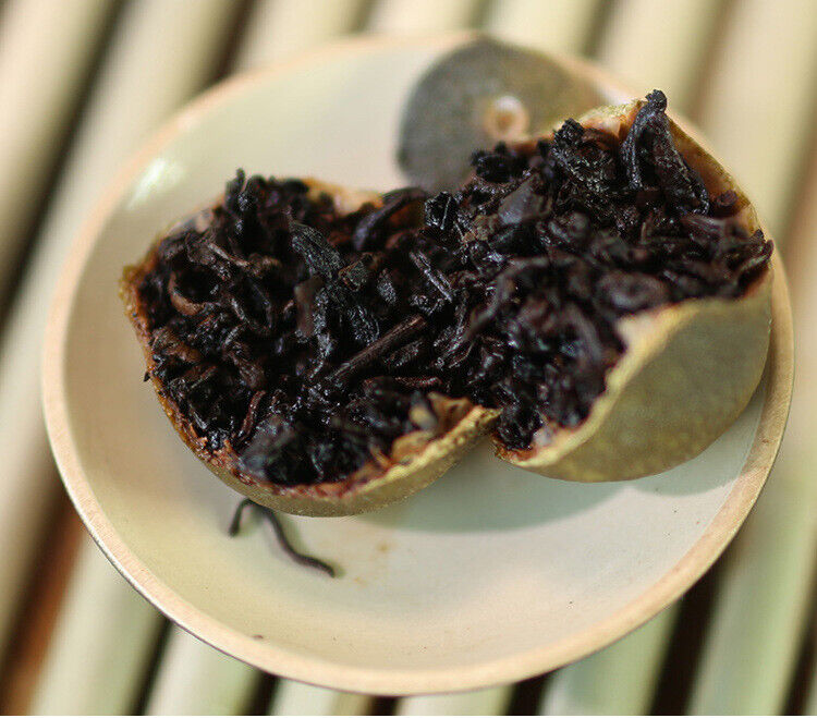 Pu'er Ripe Tea Xinhui Chenpi Xiaoqinggan Traditional Method of Production 500g