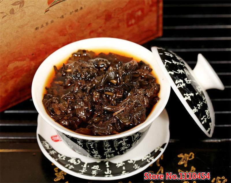 HelloYoung 100g Ancient Tree Puer Ripe Tea Premium Yunnan Pu Erh Tea Organic Food Black tea