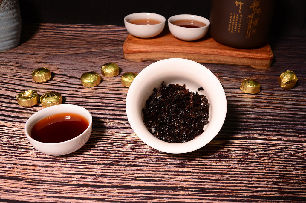 HelloYoung 500g Golden Classics Mini Tuocha Original Flavor Ripe Tea Yunnan Pu'er Tea