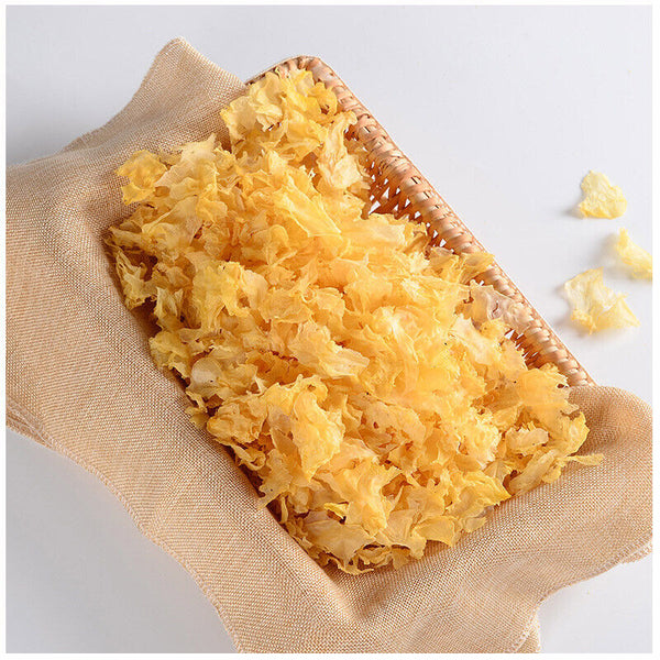 HelloYoung Crushed Sue Bai Mu Er Snow Fungus Gutian Serpihan Kulat Putih White Fungus 250g