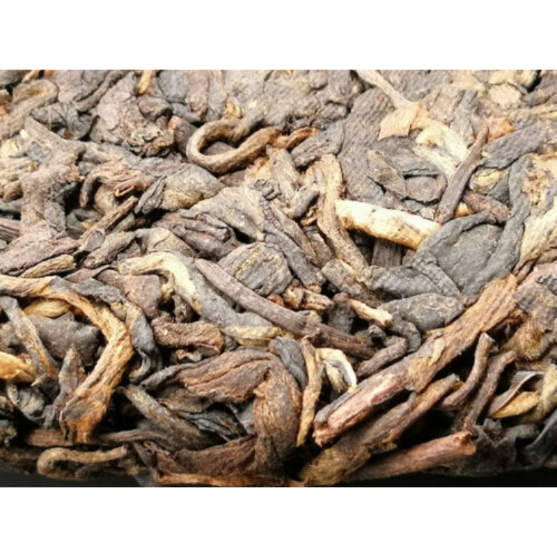 HelloYoung Tea Puerh Tea Cake Ripe Puer Cooked 357g Yunnan Tong Qing Hao Yiwu Mt. Old