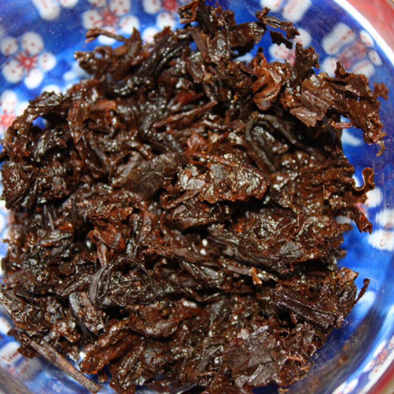 HelloYoung TeaAncient Tree Cooked Tea Big Leaf Black Tea 357g High Quality Pu'er Tea Natural