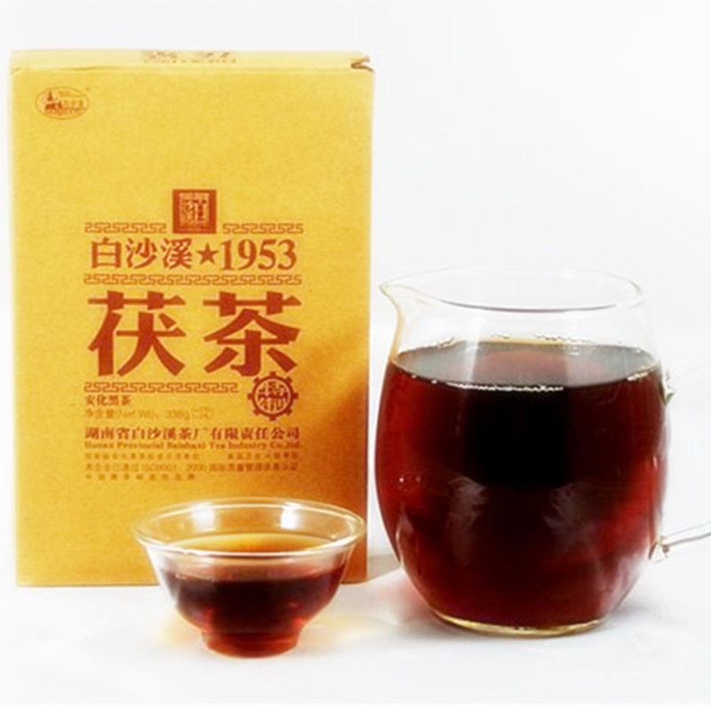 HelloYoung338g nature chinese black tea the antifatigue Hunan dark tea Jinhua Fu brick Tea Main image