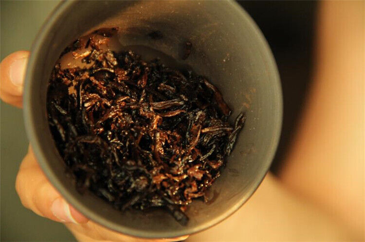 HelloYoung 200g Cang Pu Golden Bud Puerh Tea Ripe Cake Tea Menghai Chen Xiang Pu'er Cake