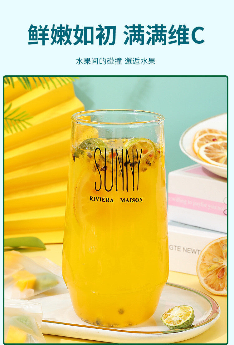 Summer Cold Brew Kumquat Lemon Fruit Tea Green Orange Lemon Passion Fruit Tea