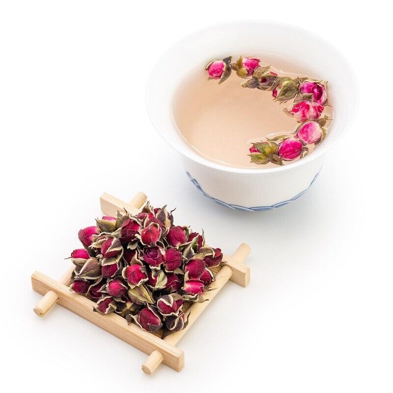 Yunnan Jin Bian Golden Edge Rose Buds Herbal Tea Tin 50/100g