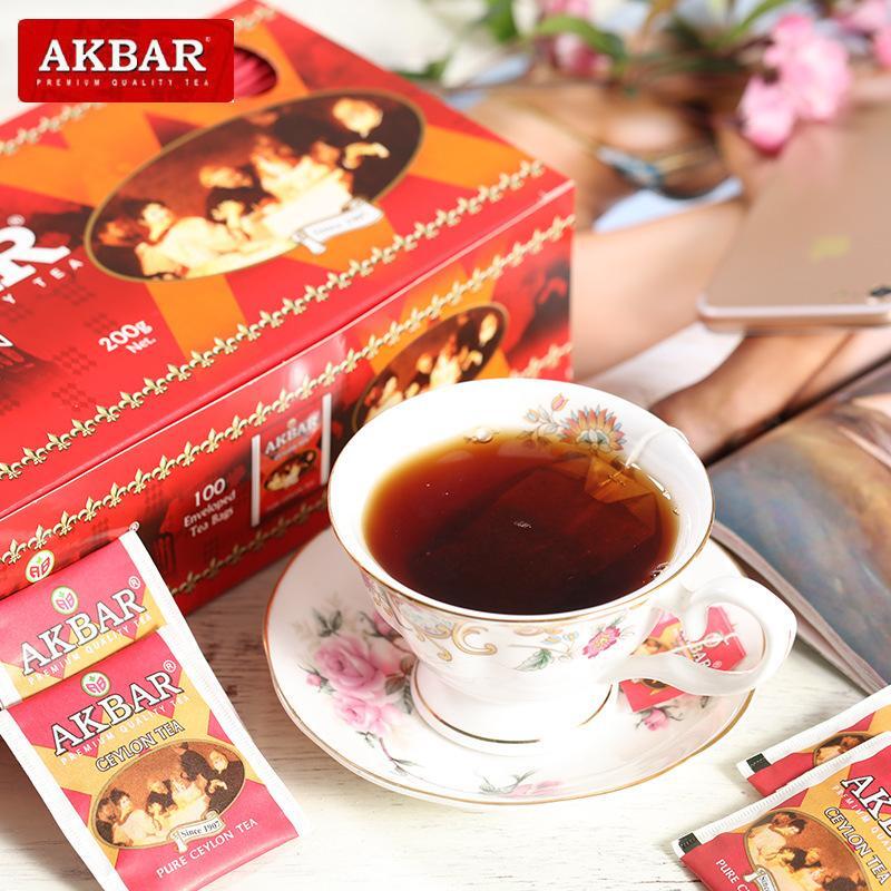 High Mountain Selected Ceylon Black Green Tea 100 Pcs AKBAR Sri Lanka Bagged Tea Secondary image