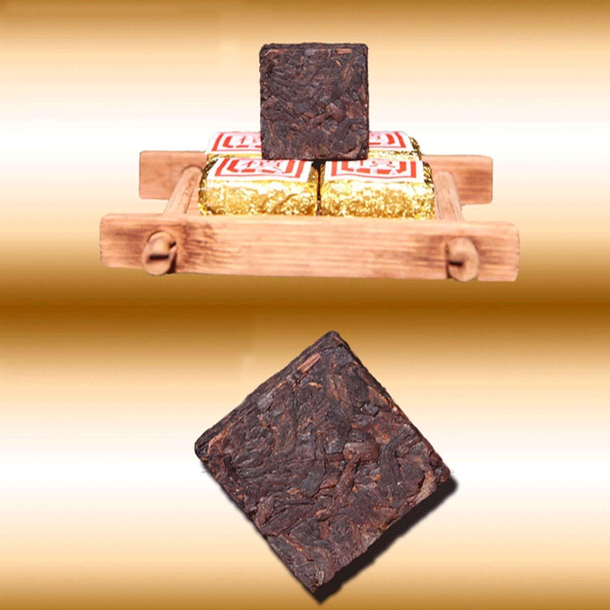 Ripe Puerh Tea Yunnan Bulk Bohai Square Puer Tea 50g-500g 1Pc/Cup Mini Brick Tea