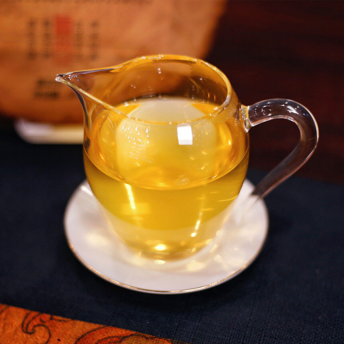 HelloYoung 357g Yunnan Pu'er Tea Raw Tea Mint Hetang Cake Tea Healthy Organic Tea