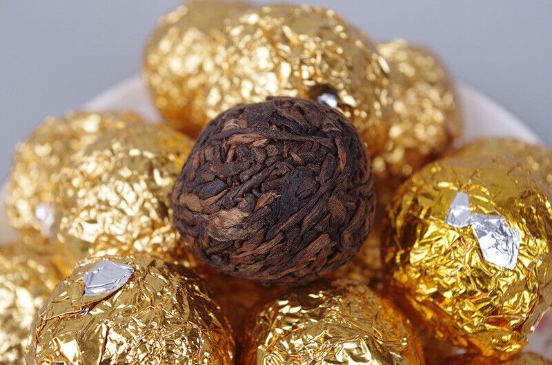 HelloYoung 500g Yunnan Pu'er Tea Golden Bud Dragon Pearl Ancient Tree Loose Tea Black Tea