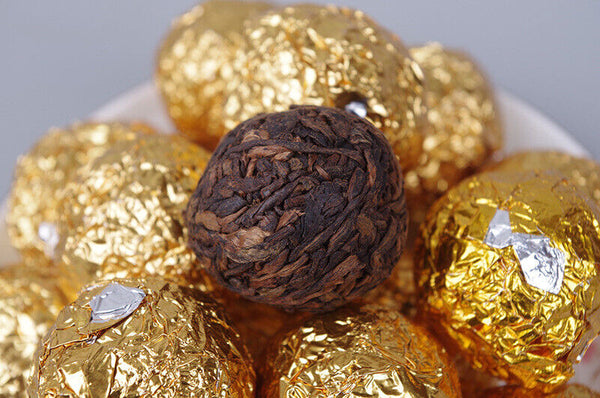 HelloYoung 500g Yunnan Pu'er Tea Golden Bud Dragon Pearl Ancient Tree Loose Tea Black Tea