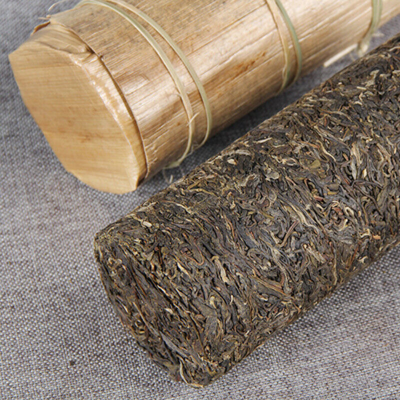 HelloYoung Pu'er Raw Tea Pillar Shape Pu-erh Green Tea Health Drink1000g Top-Grade Menghai