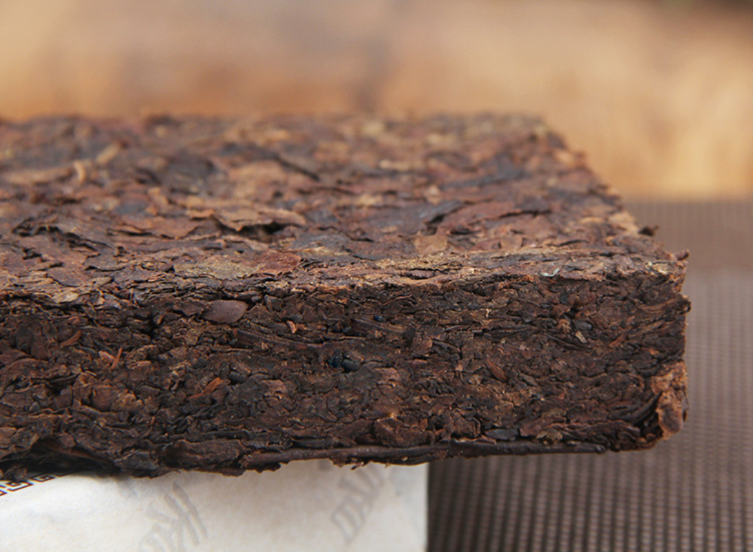 HelloYoung Puerh Tea Ripe Tea Brick Tea Date Fragrant Brick Big Leaf Old Tea Tea