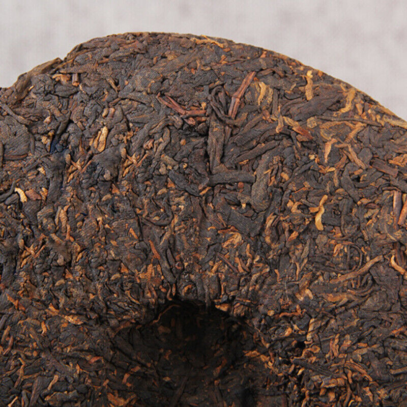 HelloYoung Chinese Cooked Pu-erh Gift Tea Black Tea Menghai Big Tree Pu'er Tea Cake 380g