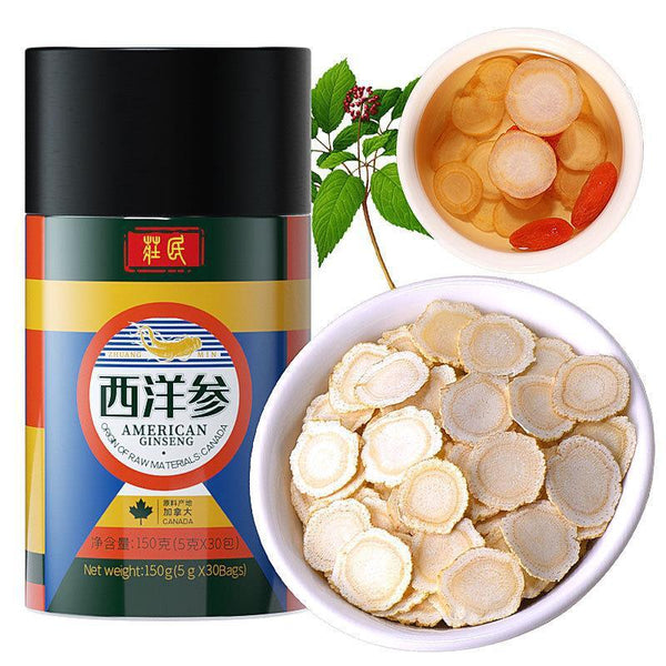 Zhuangmin American Ginseng Slices Chinese Health Tea Canada Raw Materials